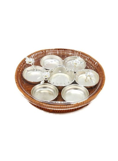 Buy 9 Pieces Serving Trays Set with Lid in Saudi Arabia