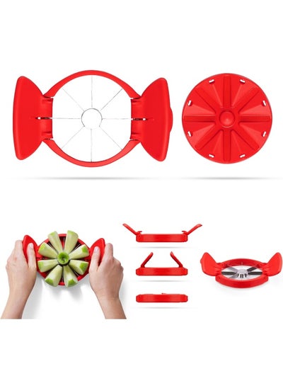 Buy Dreamfarm Flapple Fold-Flat, Space-Saving Apple Corer & 8-Piece Apple Slicer - Red in UAE