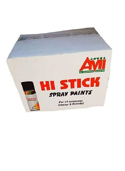 Buy Hi Stick Silver Grey Spray Paint 12 Pc In 1 Box in UAE