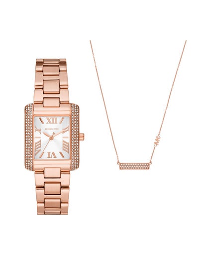 Buy Emery Analog Watch + Necklace Set in UAE