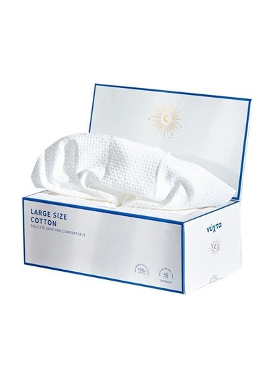 اشتري Disposable 100% Cotton Face Towel Ultra Soft 40 Ct 1 Pack في الامارات