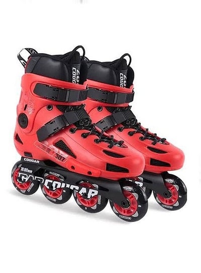 Buy Cougar 307 Skateboarding Shoes Roller Skating Shoe Size 39 Red in Egypt