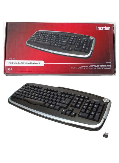 اشتري Multimedia Wireless Keyboard With Media Buttons في الامارات