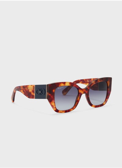 Buy Modified Rectangle Oversized Sunglasses in UAE