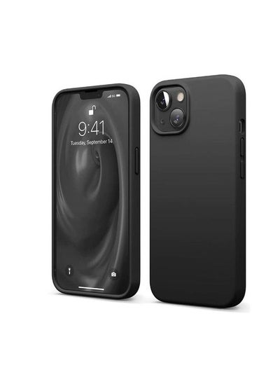 اشتري Liquid Silicone Case For Apple iPhone 13 Case 6.1-inch Black في الامارات