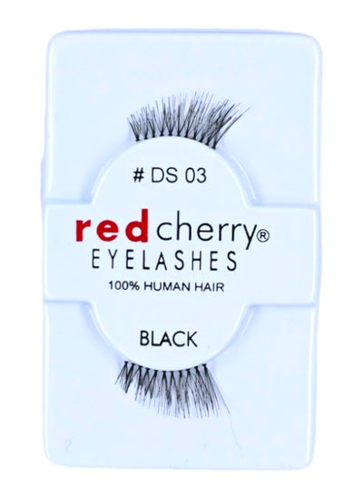 Buy Red Cherry Eyelashes Human HAIR Black # DS 03 in Saudi Arabia