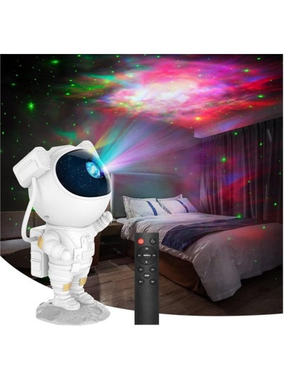 اشتري Kids Star Projector Night Light Astronaut LED Projection Lamp for Bedroom, Starry Night Light Projector with Timer, Remote Control and 360°Adjustable Head Angle,Right Galaxy Projector في الامارات