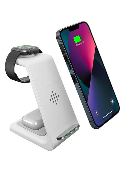 اشتري 3 in 1 Fast Wireless Charging Station Stand في السعودية