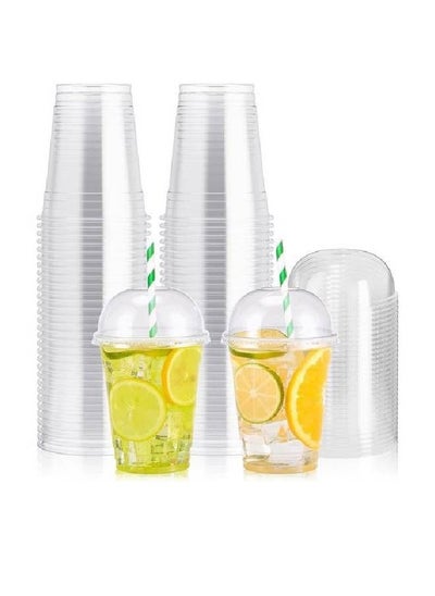 Buy Clear Plastic Cups With Dome Lids, Disposable Dessert Cups (200PCS) in Egypt