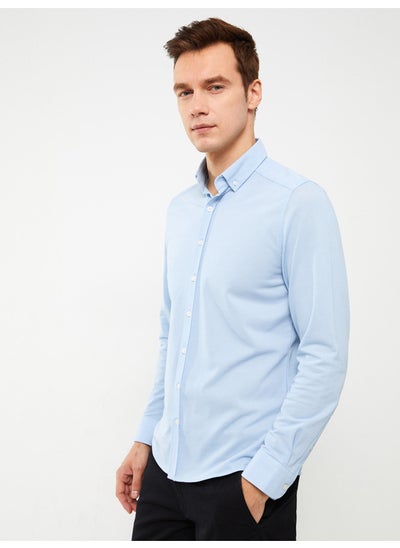 اشتري Slim Fit Long Sleeve Men's Shirt في مصر