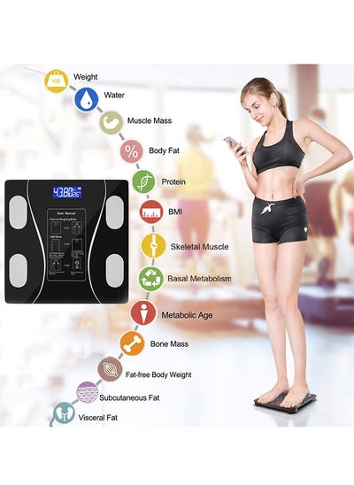 Buy Bluetooth Body Fat Digital Scale-Packaging May Vary in Egypt