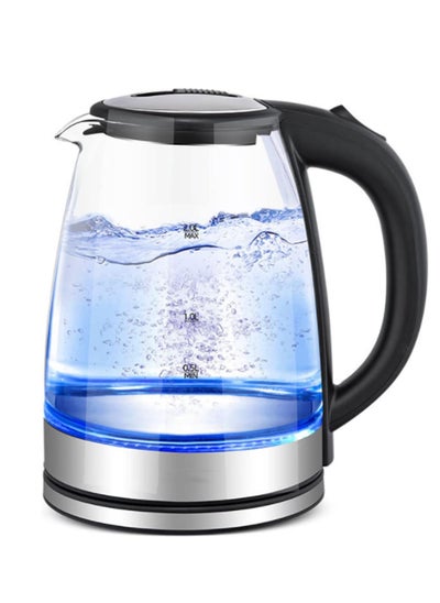 Buy 2.0 Litre Glass Body Electric Kettle with LED Glow Indicator, Cordless, Boil Dry Protection, Smart Power Off Technology, 1500 Watts, EJ-32860 in Saudi Arabia