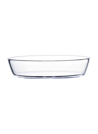 Buy 2-Pc. Glass Oval Shape Baking Pan 3L in UAE