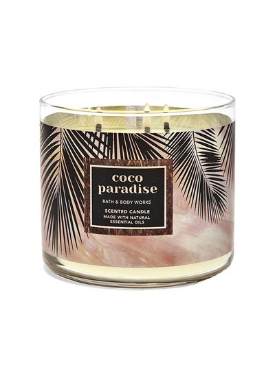 Buy Coco Paradise 3-Wick Candle in UAE