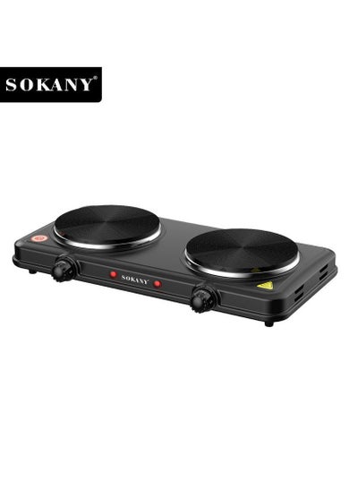 Buy Electric Stove&Heater Electrics Hot Plate Two Burners 2000W SK-5107 Black in UAE