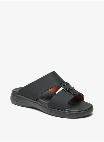 Buy Men Solid Slip-On Sandals in Saudi Arabia