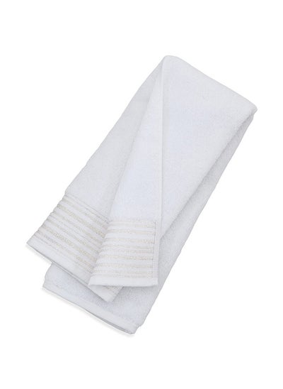 اشتري Scala Hand Towel, White & Silver - 500 GSM, 50x80 cm في الامارات