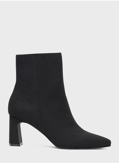 اشتري Pointed Toe Mid Heel Ankle Boots في الامارات