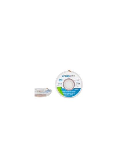 Buy Atten AT-2520 Soldering Wick is an essential tool designed for the efficient removal of excess solder during electronic repair and rework This high quality wick effectively absorbs molten solder from circuit boards and electrical components leaving clean and solder free connections. in UAE