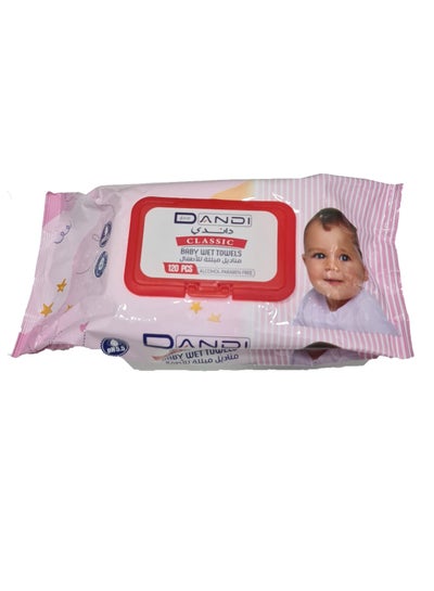 Buy 120 Pieces Baby Wet Towels Wipes Harmful Chemicals Free in Saudi Arabia