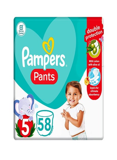 Buy Pampers Baby Pants Diapers, Size 5, 58 Count in Egypt