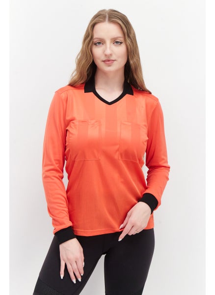 Buy Women Sportswear Fit Long Sleeve Football Jersey, Red in Saudi Arabia