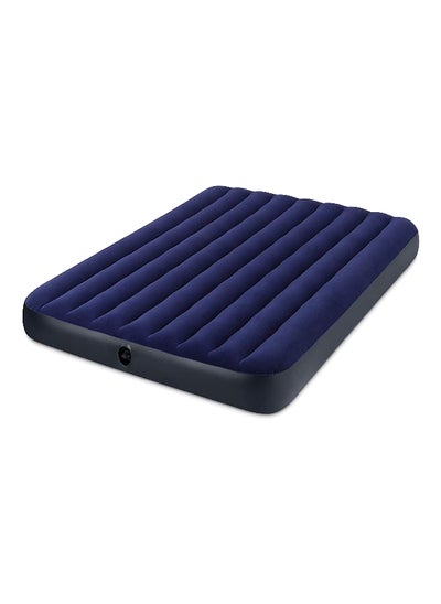 Buy Queen Fiber-Tech Technology Dura-Beam Standard Classic Downy Air Bed Blue and Black 25 x 152 x 203 cm INT64759 in Saudi Arabia