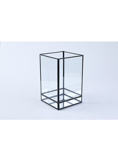 Buy Beacon Square Lantern 15x15x24Cm Black in UAE