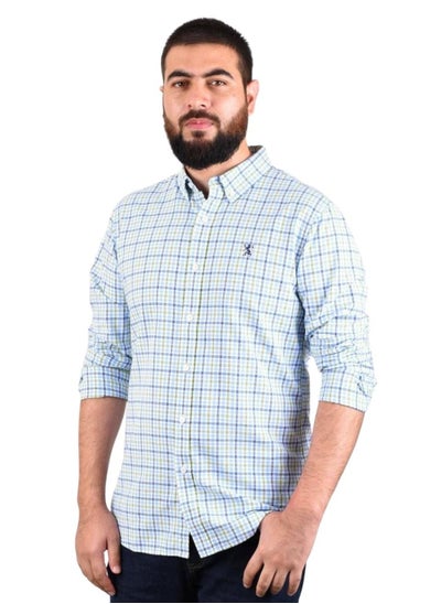 Buy Men's Oxford Shirt Blue in Saudi Arabia