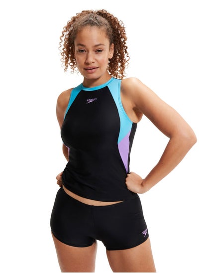 Buy Asia Fit Colourblock Splice Tankini in Saudi Arabia