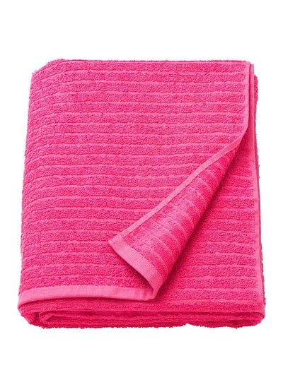 Buy Bath Sheet Bright Pink 100X150 Cm in Saudi Arabia