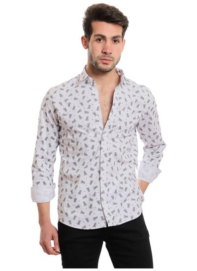 Buy Buttons Down Pineapple Long Sleeves Shirt in Egypt