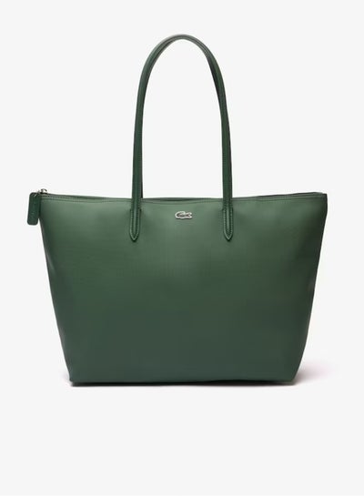 اشتري مفهوم لاكوست النسائي L12.12 الموضة متعددة الاستخدامات كبيرة السحاب حقيبة اليد حقيبة الكتف حقيبة كبيرة خضراء في السعودية