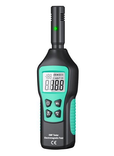 Buy EMF Meter with Digital LCD, Electromagnetic Radiation Detector with Indicator Lights and Audible Alert, EMF Tester for Ghost Hunting, Home, Office, Outdoor Use in Saudi Arabia