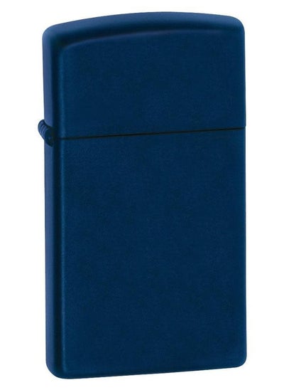 Buy Zippo 1639 Slim Navy Blue Matte Windproof Lighter in UAE