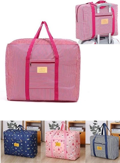 Buy Large Travel Bag Portable Waterproof Unisex Handbag Luggage Foldable Clothes Organizer 42*17*34 cm cm in Egypt