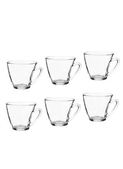 Buy Clear glass tea cup set in Saudi Arabia