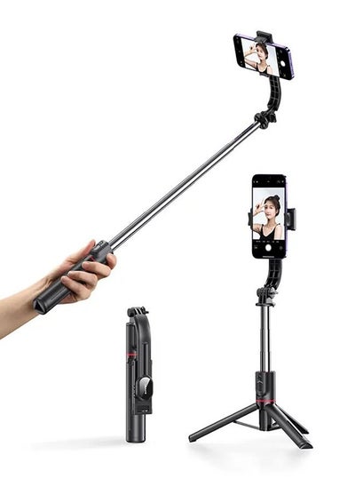 اشتري Extendable Selfie Sticks with Tripod and Bluetooth Remote Controller for GoPro, iPhone and Android Phones: Take Stunning Selfies and Group Shots with This Portable and Lightweight Selfie Stick في الامارات