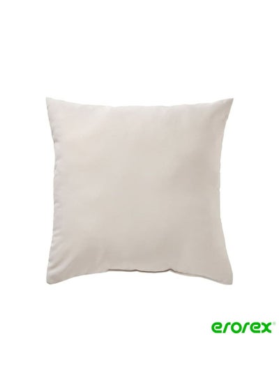 Buy Cushion light beige 40x40 cm in Saudi Arabia