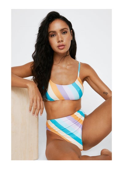 اشتري Recycled Stripe Crop Bikini Set في الامارات