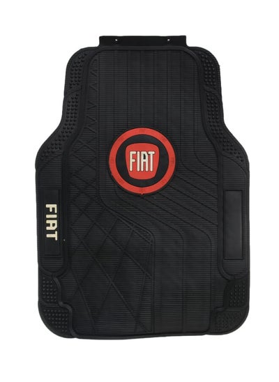 Buy Set Of 5 Pieces Of Leather Car Floor Mat With Fiat Logo in Egypt