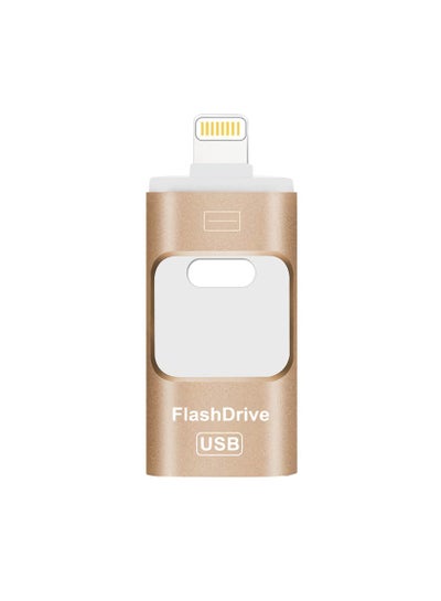Buy 512GB USB Flash Drive, Shock Proof Durable External USB Flash Drive, Safe And Stable USB Memory Stick, Convenient And Fast I-flash Drive for iphone, (512GB Gold Color) in UAE