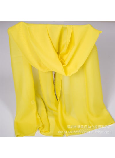 اشتري 2021 Summer Chiffon Sunproof Scarf Solid Color Versatile Dance ShawlDeep red Deep red في السعودية