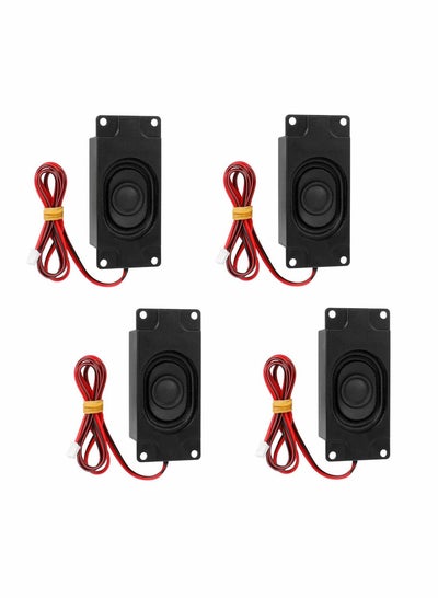 اشتري Wired Speaker Mini Loundspeaker for Small Electronic Projects Advertising Machines LCD TV Monitors 4Pack Black في السعودية