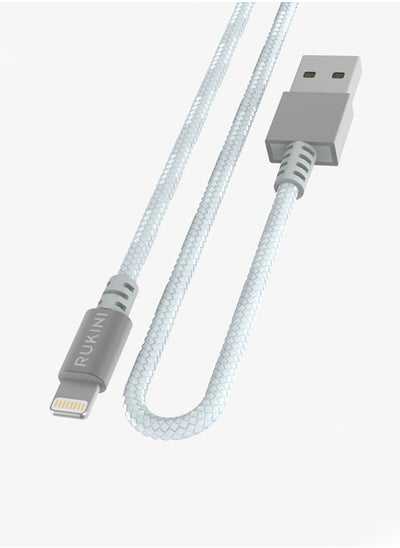 Buy Rokini cut-resistant fabric iPhone cable - Apple certified - size 2 metres in Saudi Arabia