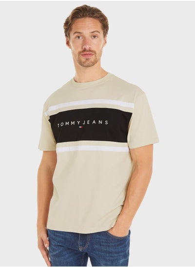 Buy Colorblock Crew Neck T-Shirt in UAE