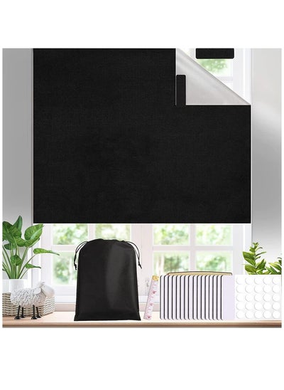 اشتري Blackout Blind, Portable Thermal Insulated Blackout Blinds Stick On Window No Drill, Blackout Material Blinds Blackout Curtains for Bedroom Nursery Loft Travel RV Car 300x145cm في الامارات