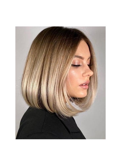 Buy Blonde Bob Wig Short Blonde Wigs for Women Shoulder Length Straight Wig Natural Looking Synthetic Wig in Egypt