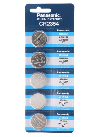 اشتري 5-Pieces Panasonic CR2354 Lithium 3V Indonesia Batteries في الامارات