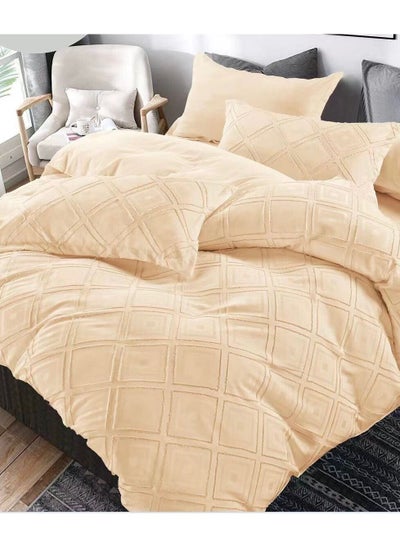 Buy DREAM BELL PURE COTTON 6 PC SOFT BEIGE COMFORTER SET in UAE